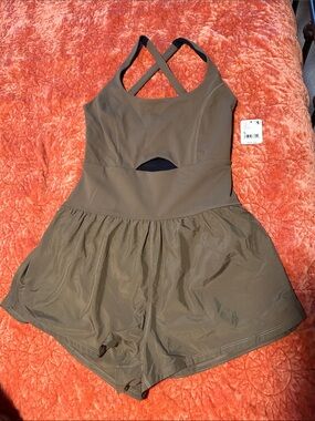 FP Movement Righteous Runsie NWT Army color